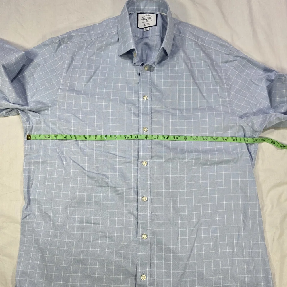 Two Charles Tyrwhitt Classic Fit Egyptian Cotton Button Up Dress Shirts.17/35